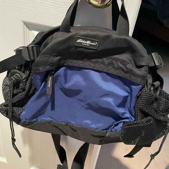 Vintage Eddie Bauer Waist Fanny Pack Large Hiking Pack Waist Snap Adjustible - Picture 15 of 15